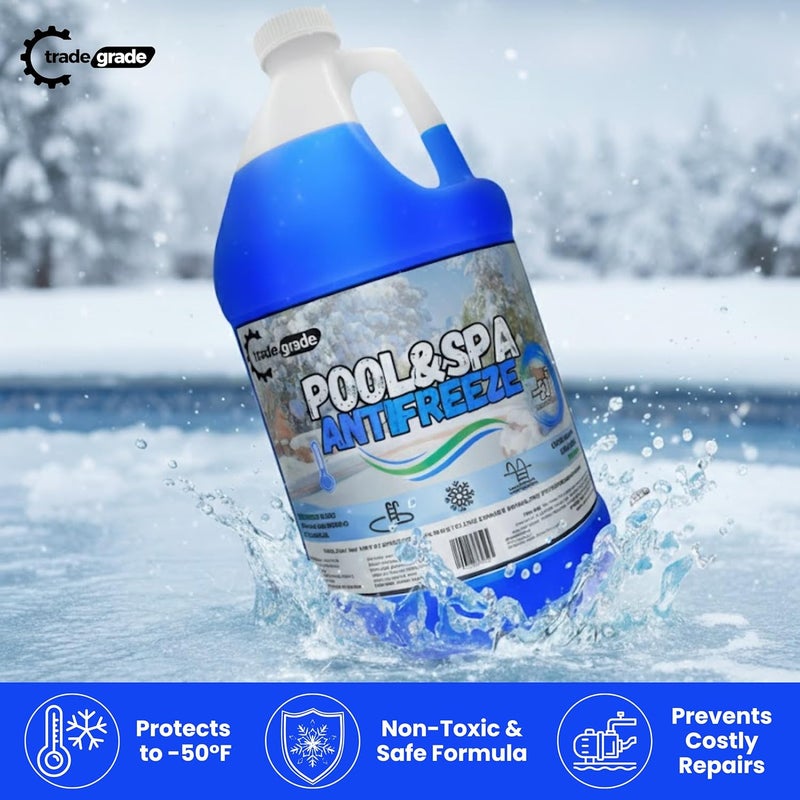 Trade Grade TradeGrade Spa and Pool Antifreeze for Winterizing Inground & Above Ground | 4 Gallon | 50°F Freezing Point Protection - Image 3